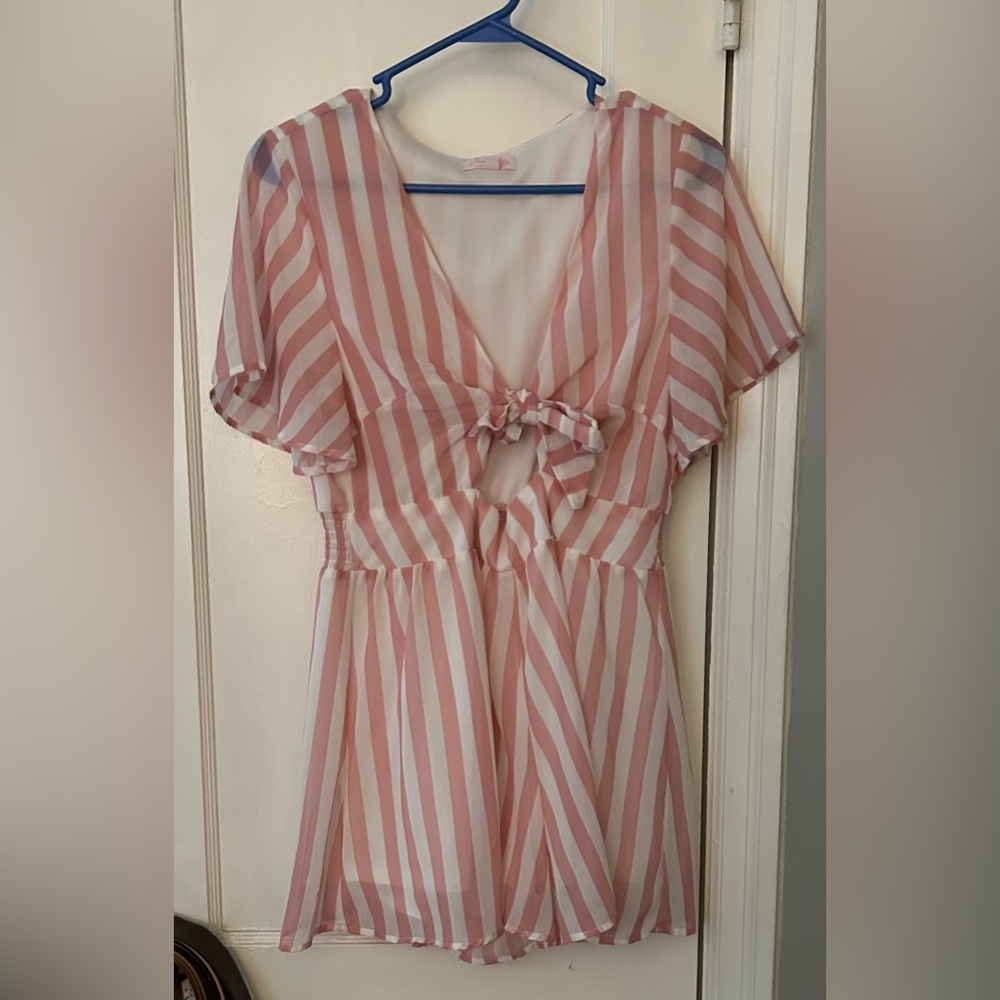 Pink Lily Romper